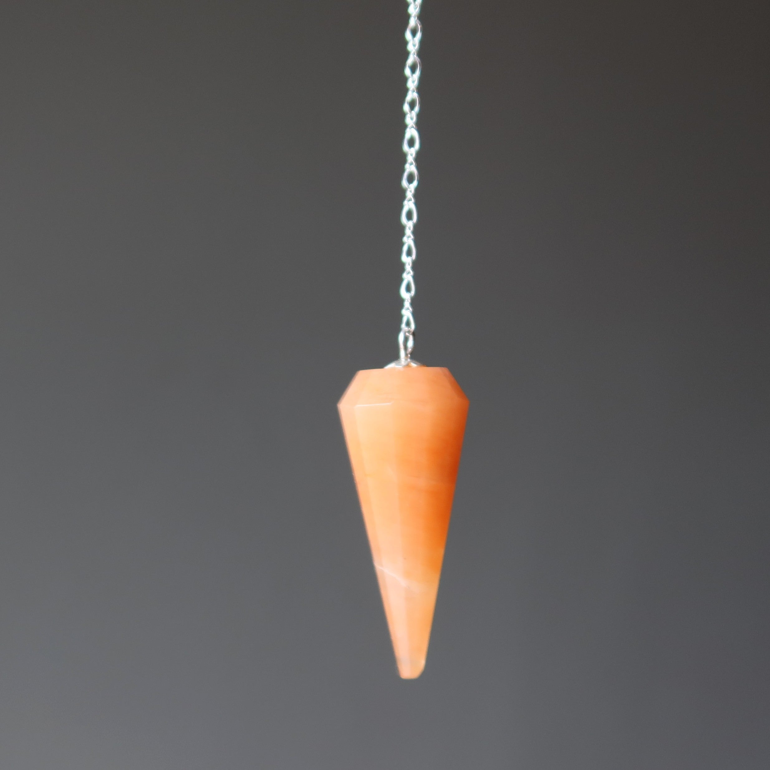 Red Aventurine Pendulum Orange Jolt Sterling Silver