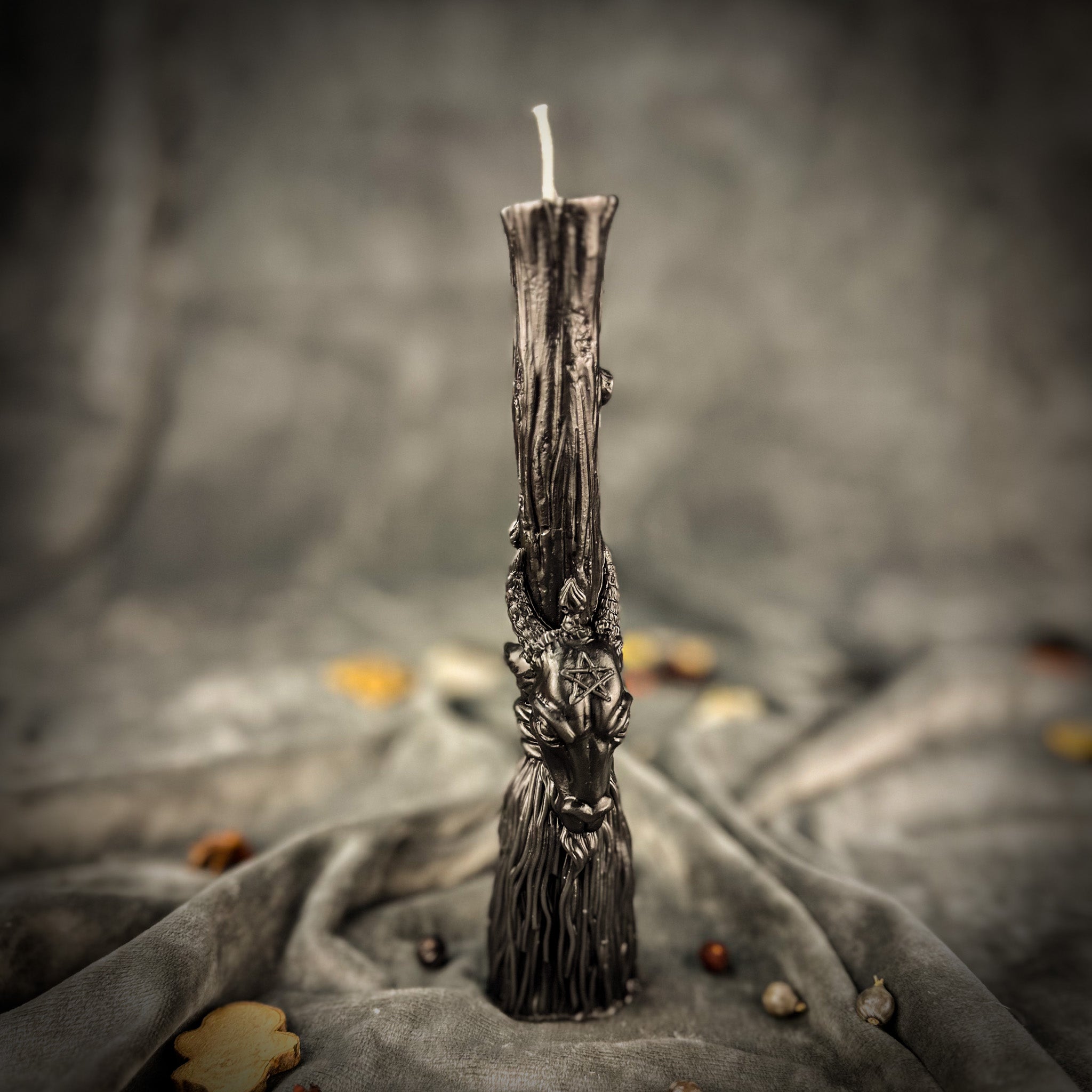 Beeswax Sacred Goat Broom Spell Candle