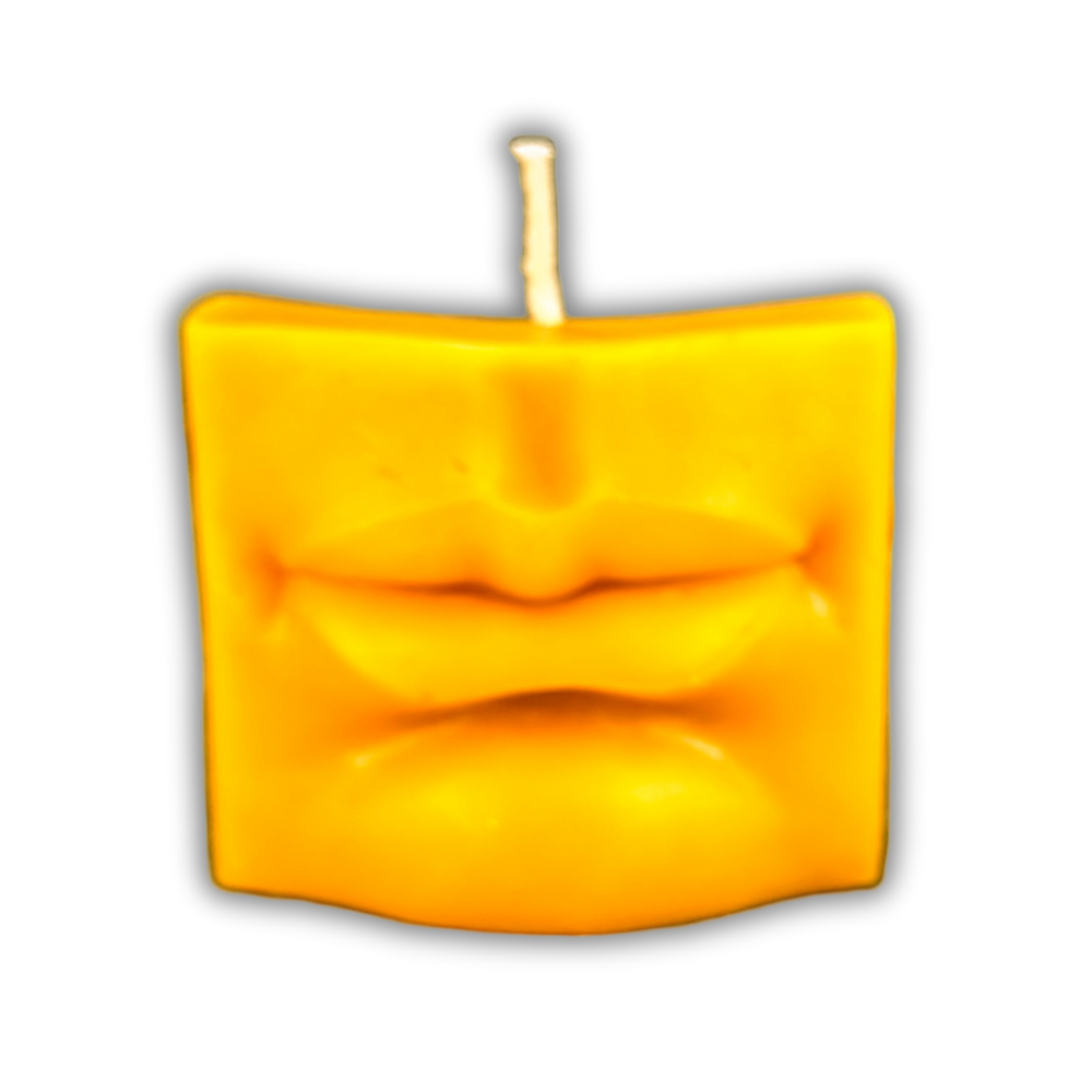 Beeswax Ex-Voto Mouth Spell Candle