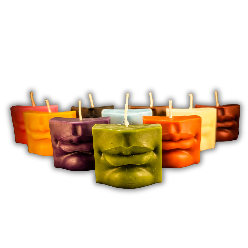 Beeswax Ex-Voto Mouth Spell Candle
