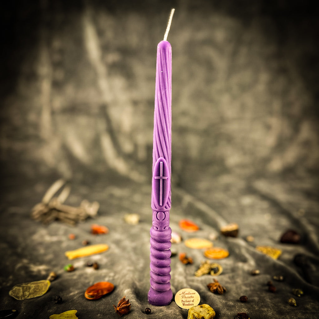 Beeswax Gromnica Candlemas Protection Taper Candle