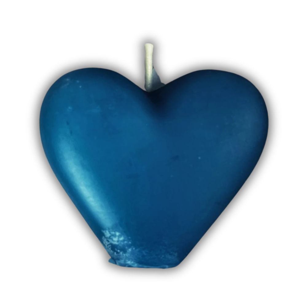 Beeswax Heart Spell Candle