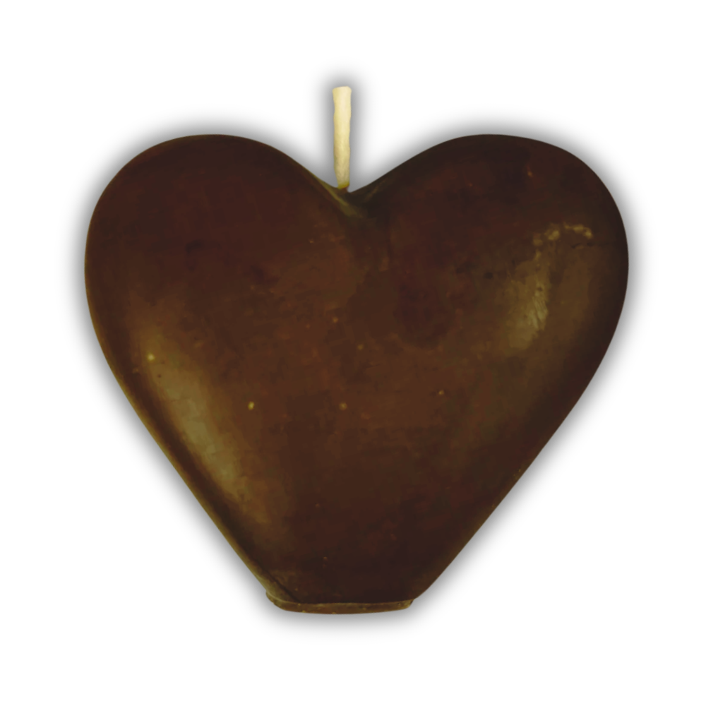 Beeswax Heart Spell Candle