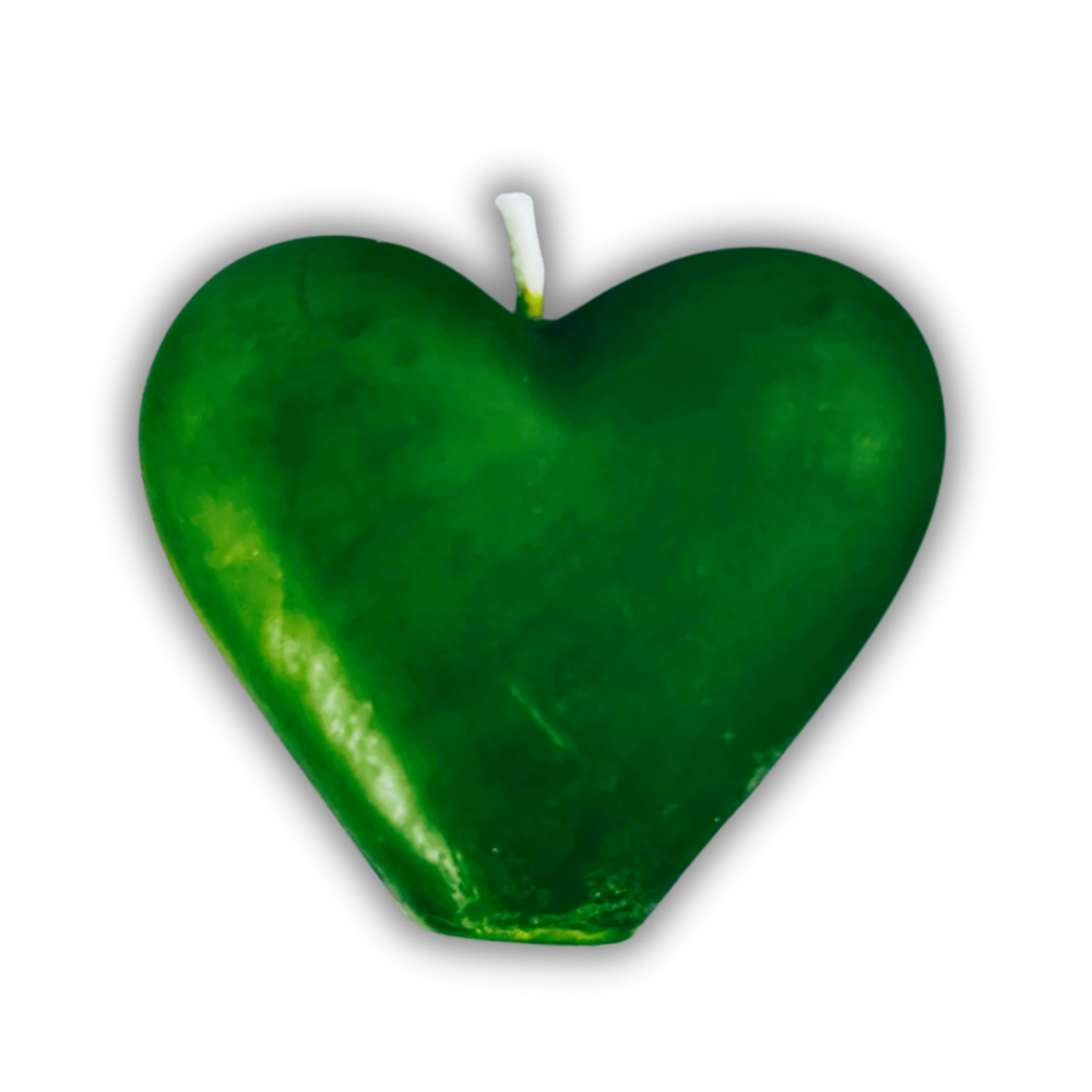 Beeswax Heart Spell Candle