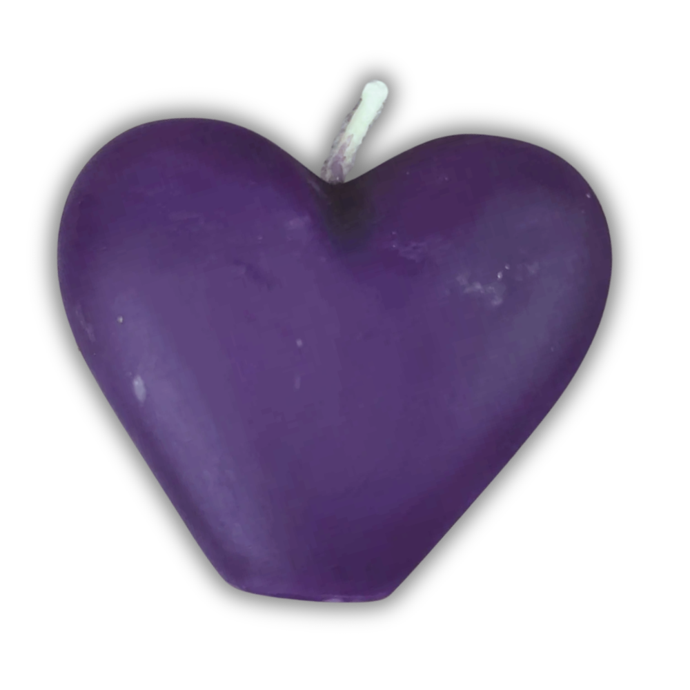 Beeswax Heart Spell Candle