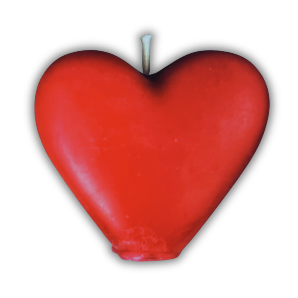 Beeswax Heart Spell Candle