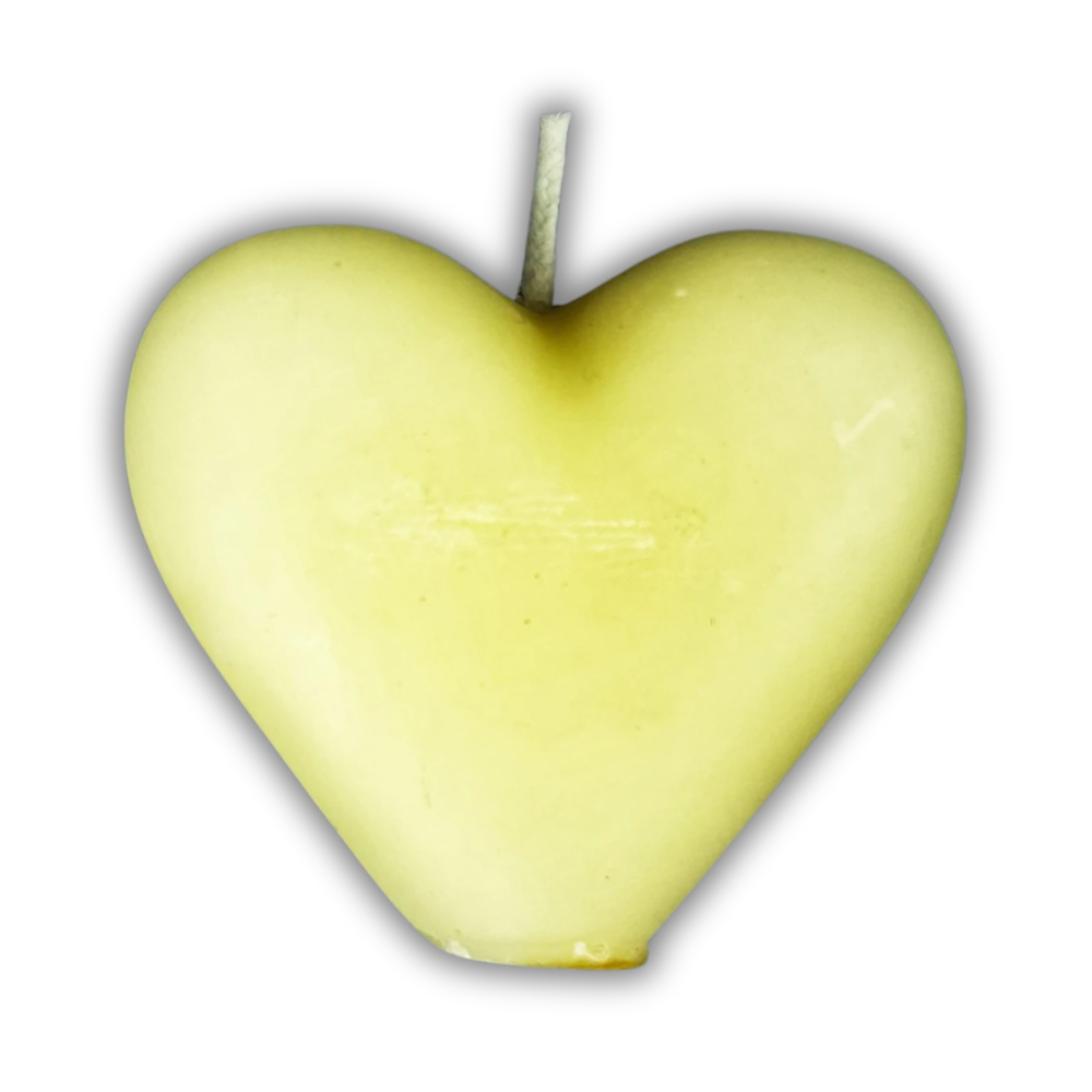Beeswax Heart Spell Candle