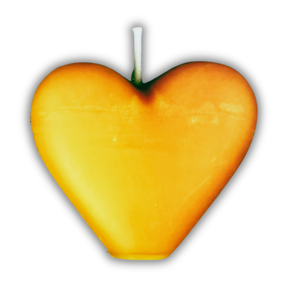 Beeswax Heart Spell Candle