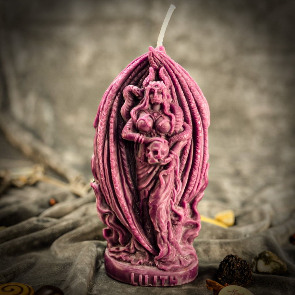 Beeswax Lilith Feminine Empowerment Spell Candle