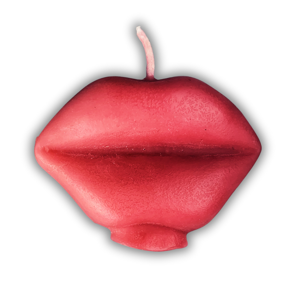Beeswax Talk to Me Lips Spell Candle
