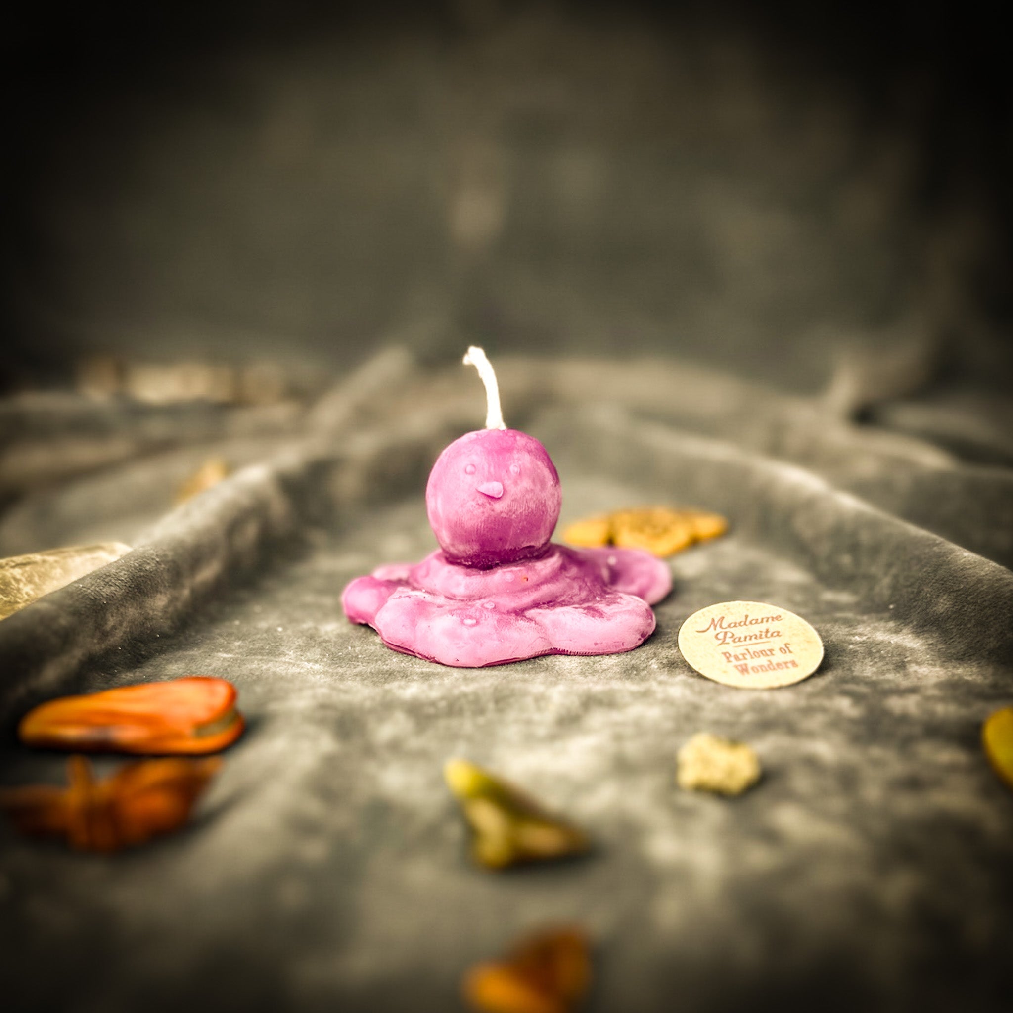 Beeswax Melting Snowman Spell Candle