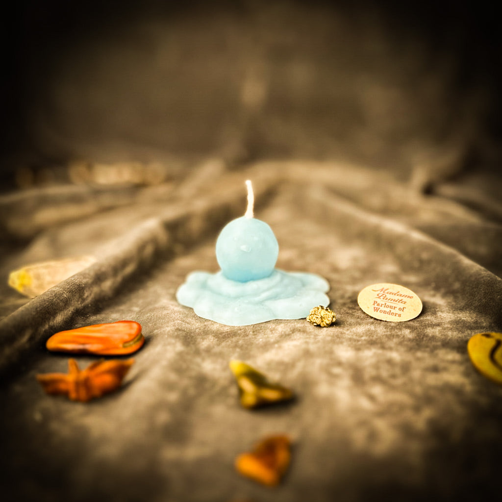 Beeswax Melting Snowman Spell Candle