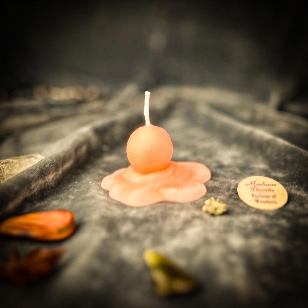 Beeswax Melting Snowman Spell Candle