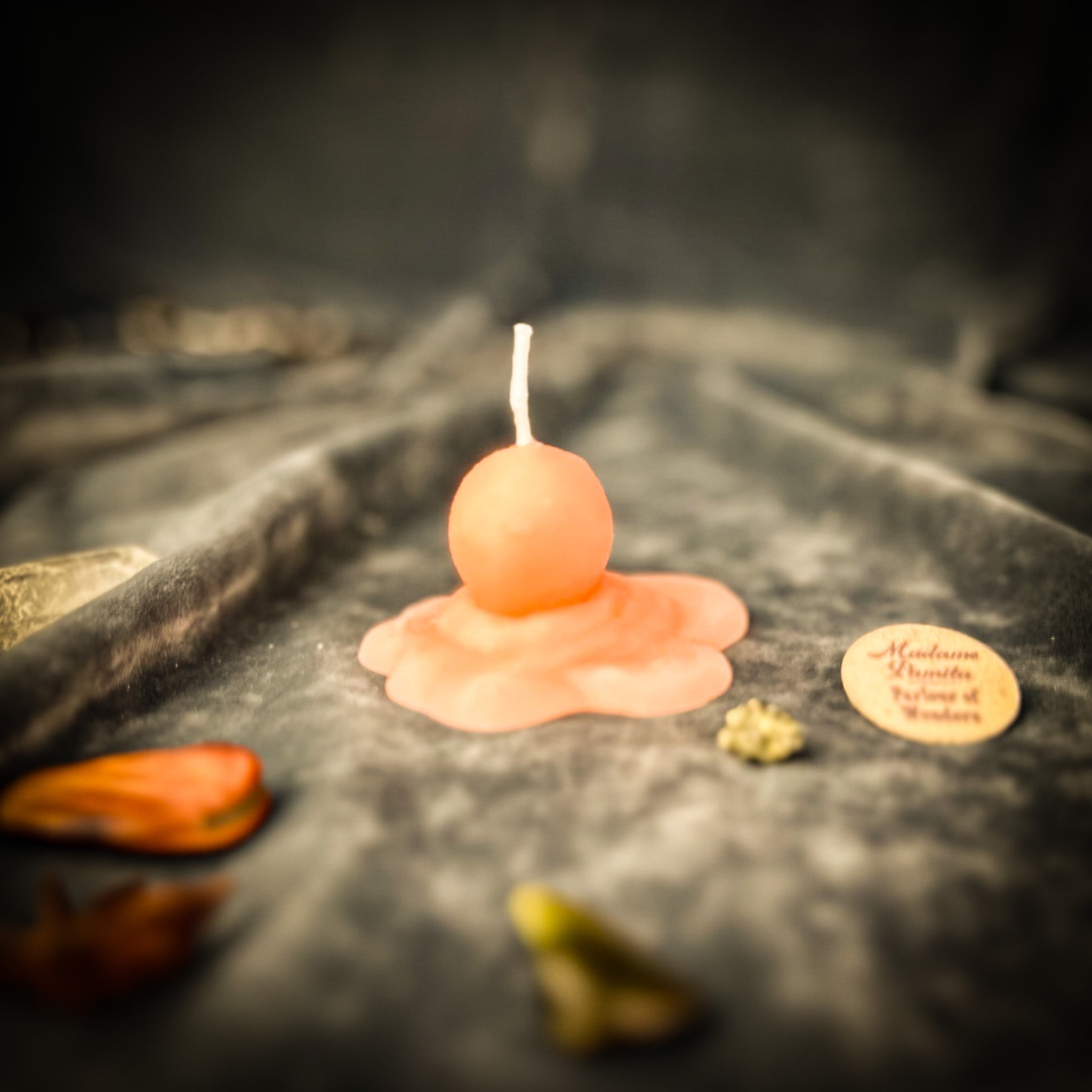 Beeswax Melting Snowman Spell Candle