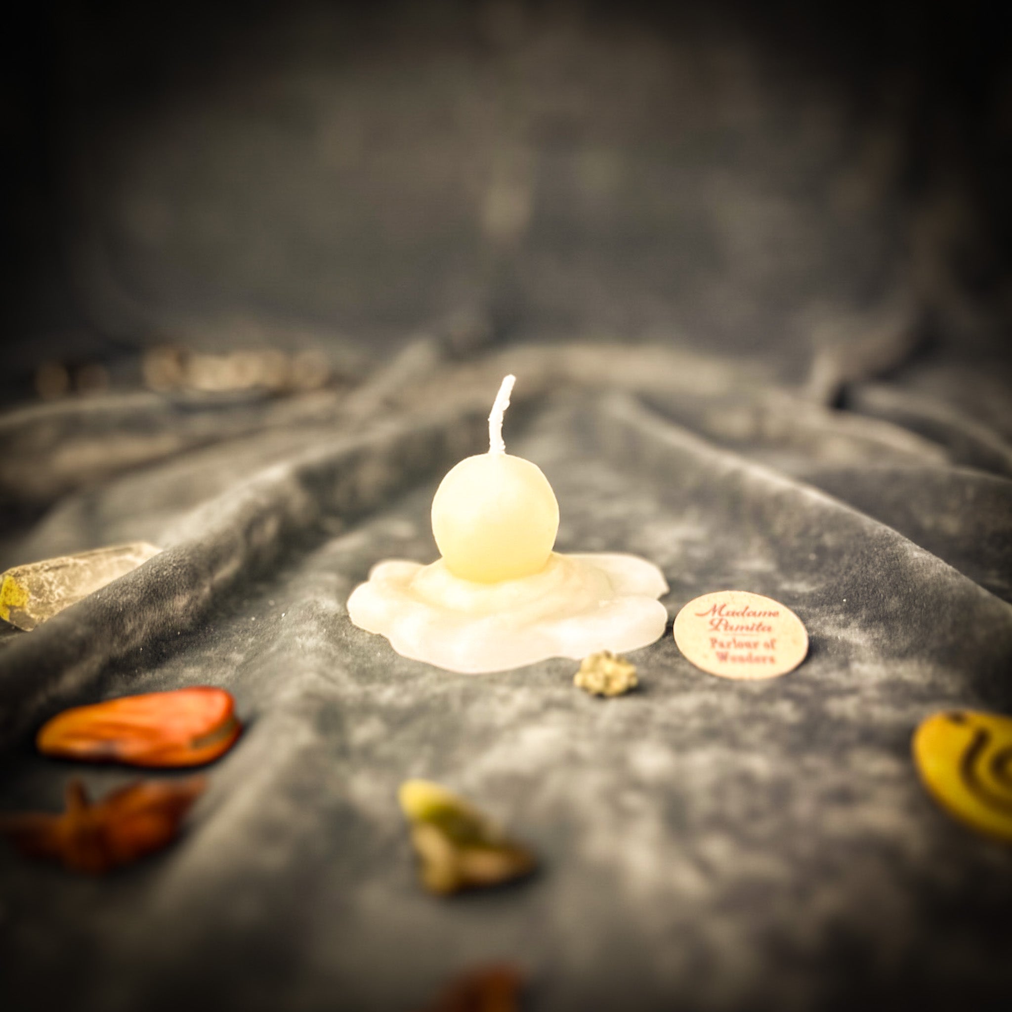 Beeswax Melting Snowman Spell Candle