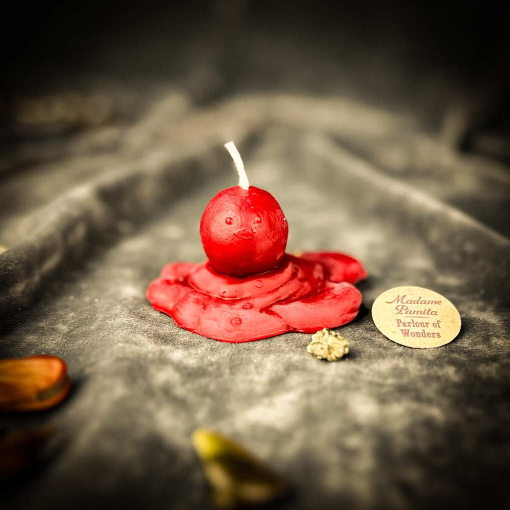 Beeswax Melting Snowman Spell Candle