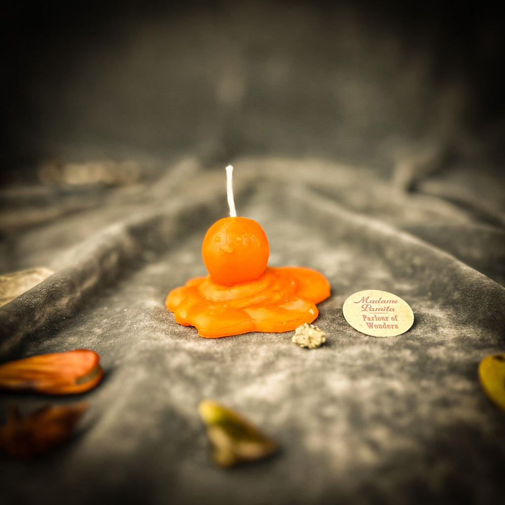 Beeswax Melting Snowman Spell Candle