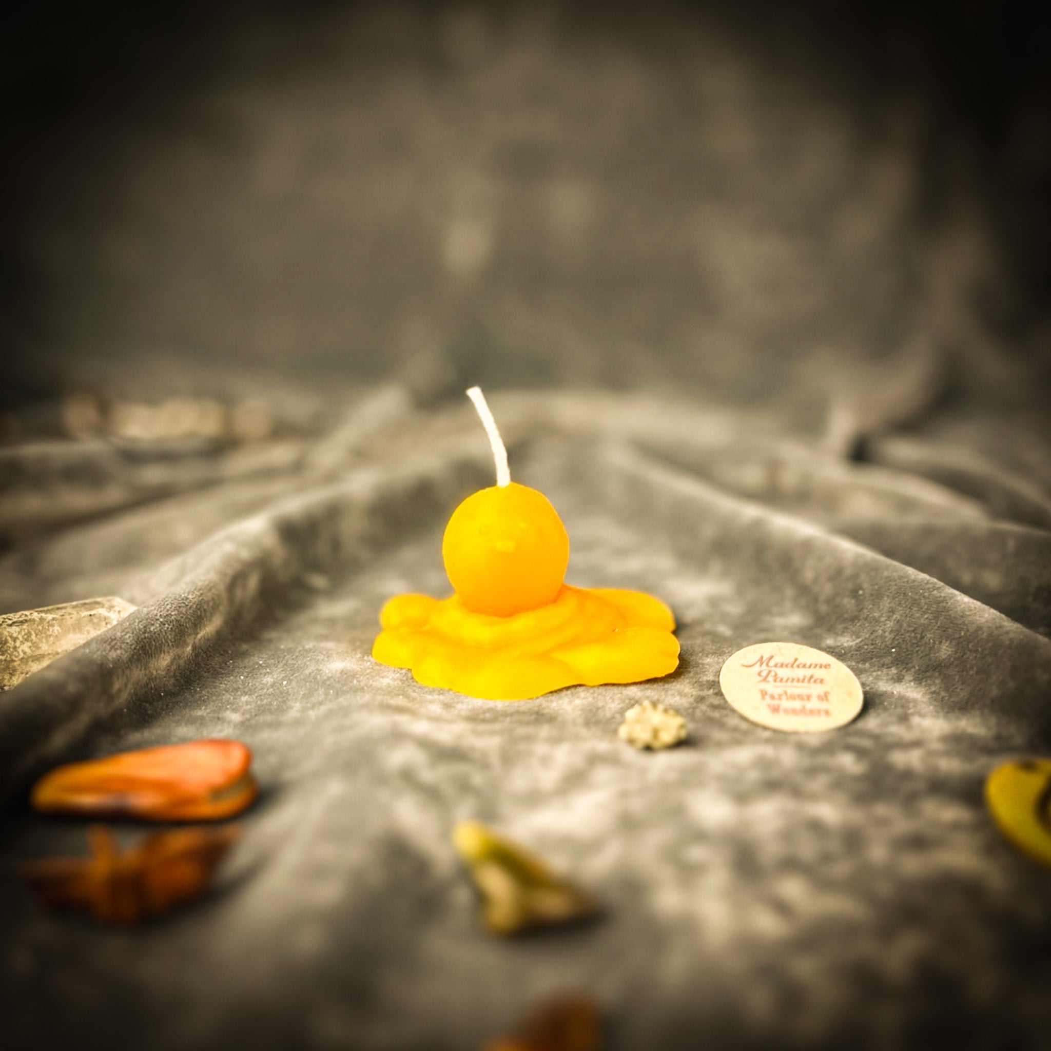 Beeswax Melting Snowman Spell Candle