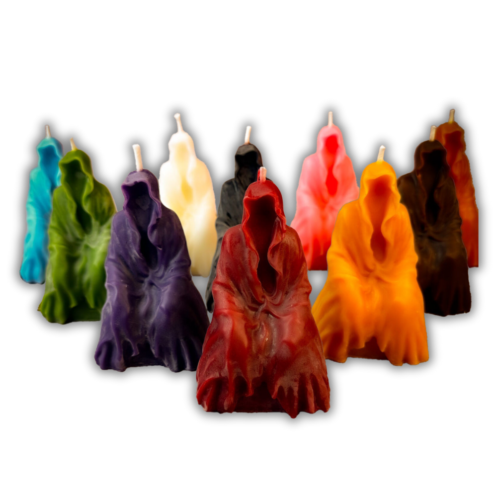 Beeswax Cloaked Spirit Spell Candle