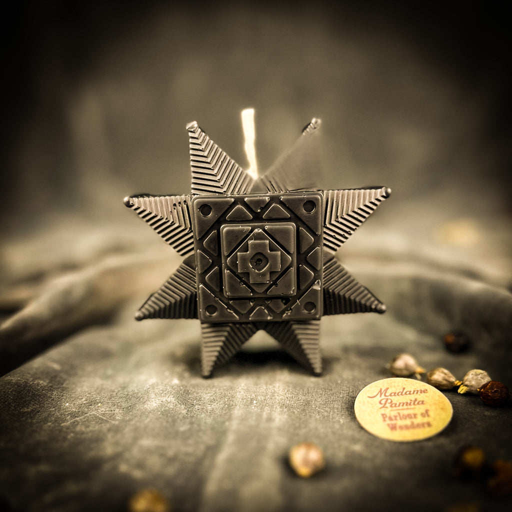 Beeswax Slavic Ruzha Sunburst Spell Candle