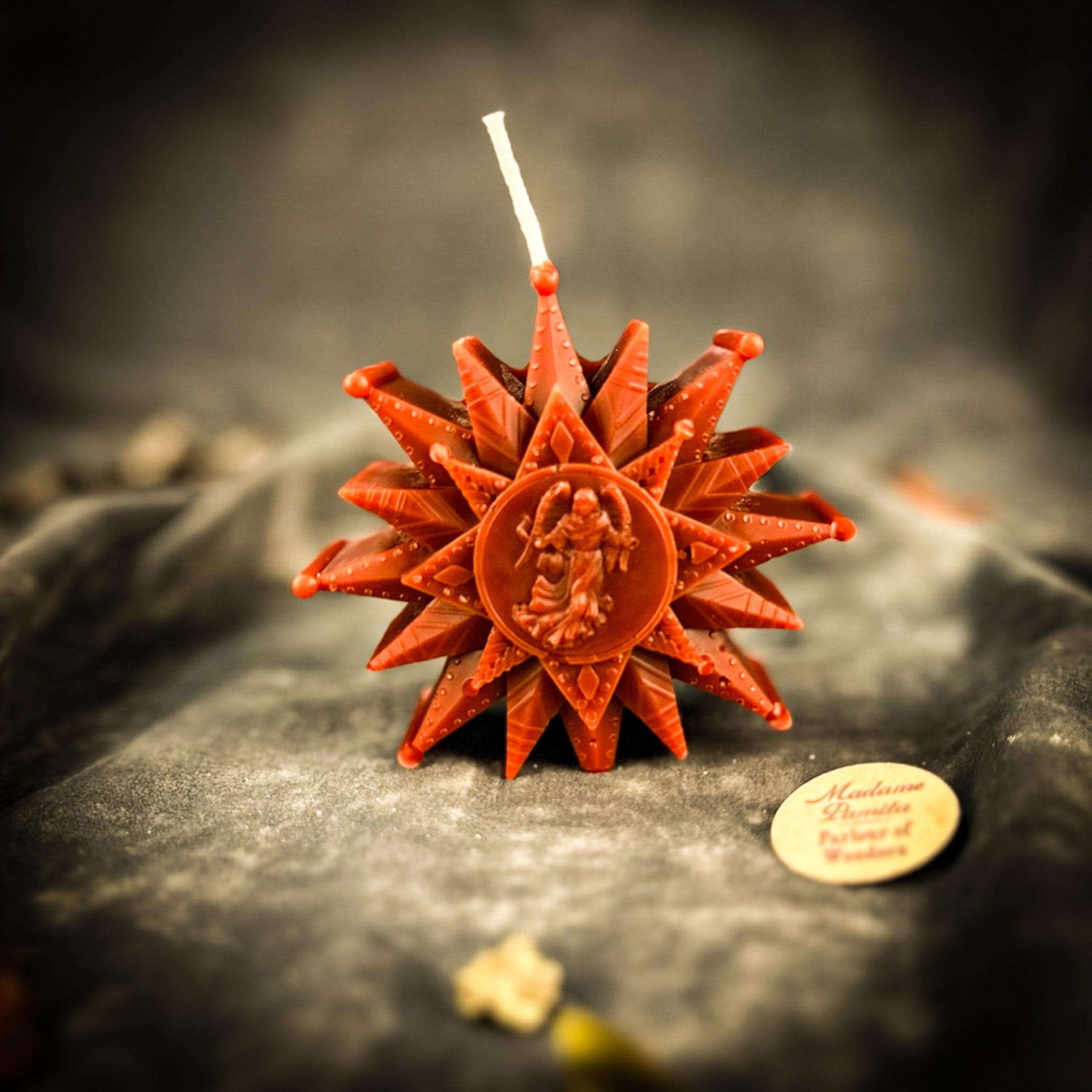 Beeswax Slavic Zirka Winter Star Spell Candle