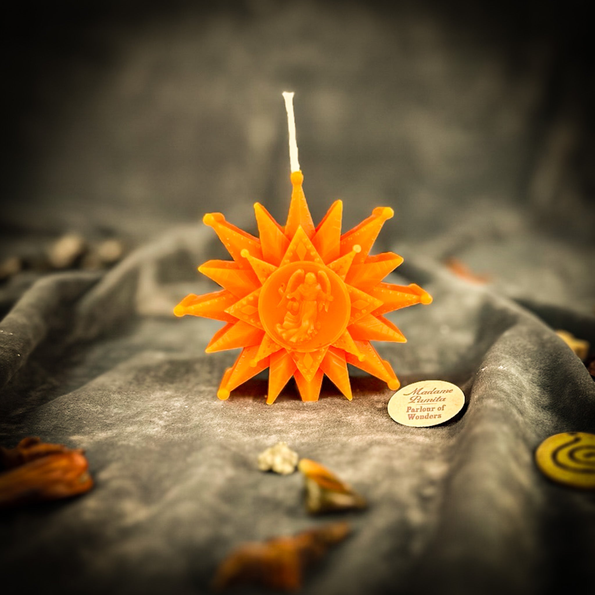 Beeswax Slavic Zirka Winter Star Spell Candle