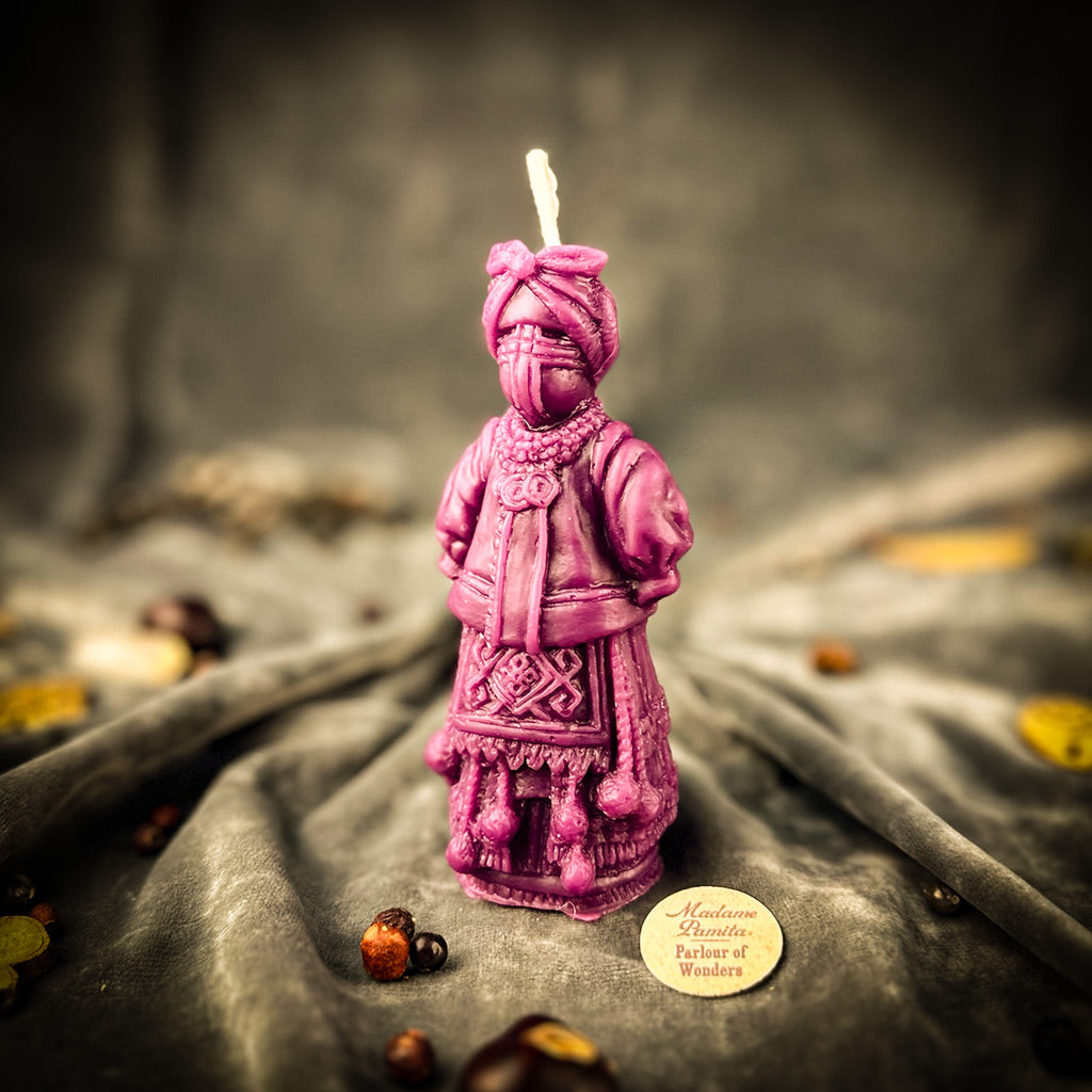 Beeswax Solokha Witch of Attraction Spell Candle