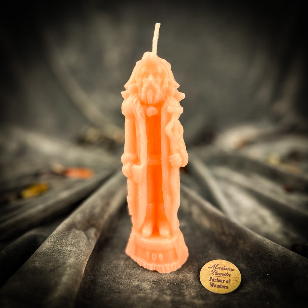 Beeswax Tur God Spell Candle | Empowerment, Strength & Stability