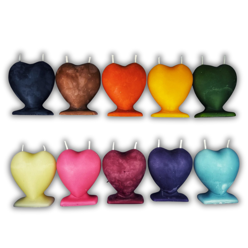 Beeswax Twin Flame Love Spell Candle