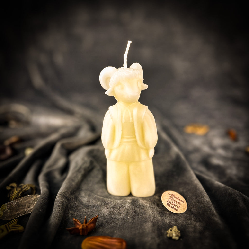 Beeswax Vodinnya Kozy Goat of Blessings Spell Candle