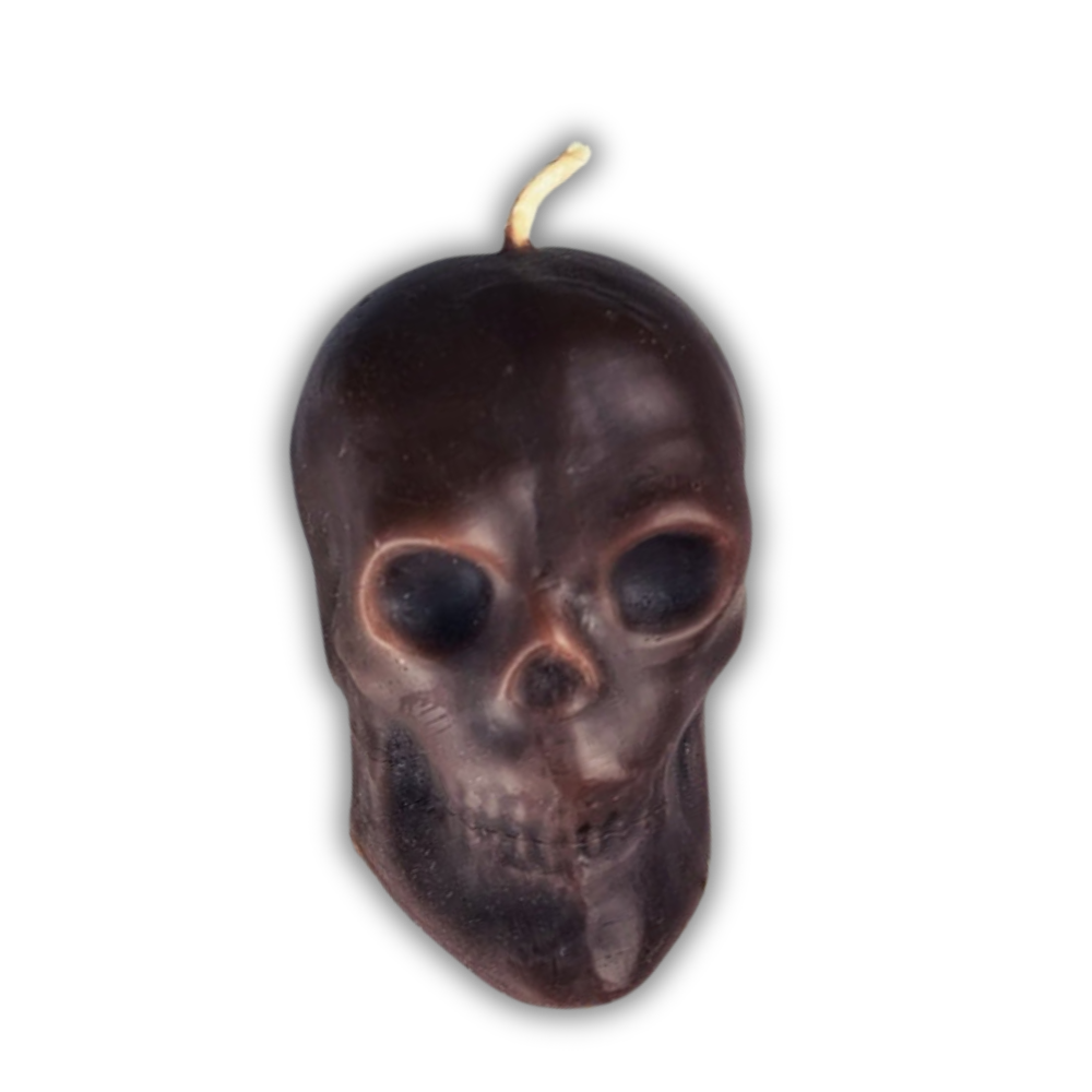 Beeswax Skull Spell Candle - Large
