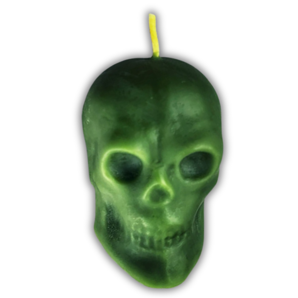 Beeswax Skull Spell Candle - Large