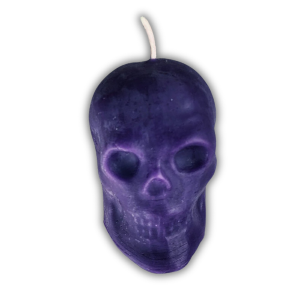 Beeswax Skull Spell Candle - Large