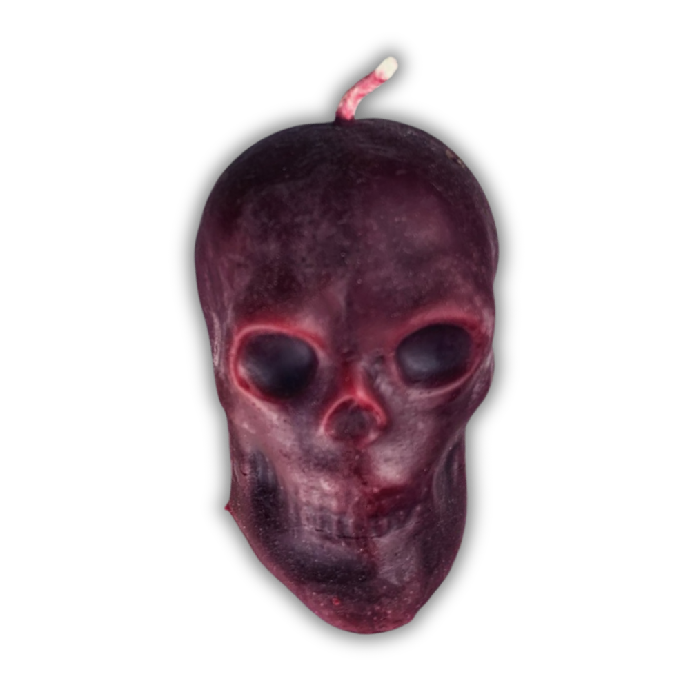 Beeswax Skull Spell Candle - Large