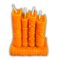 Beeswax Books of Magic Spell Candle