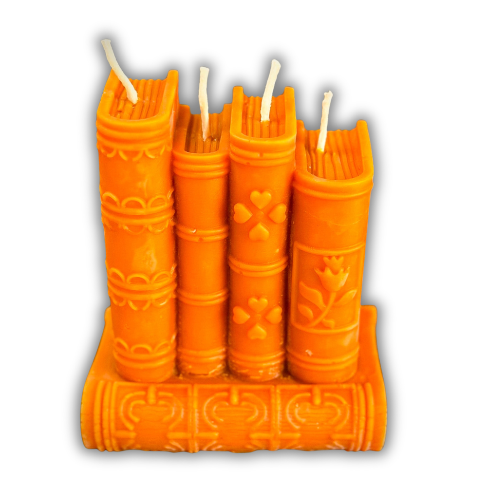 Beeswax Books of Magic Spell Candle