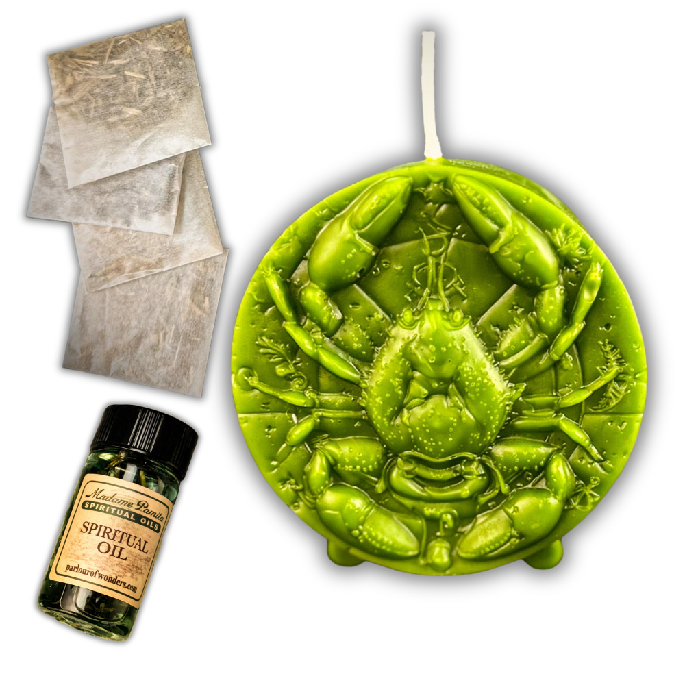 Cancer Power Zodiac Candle Spell Kit