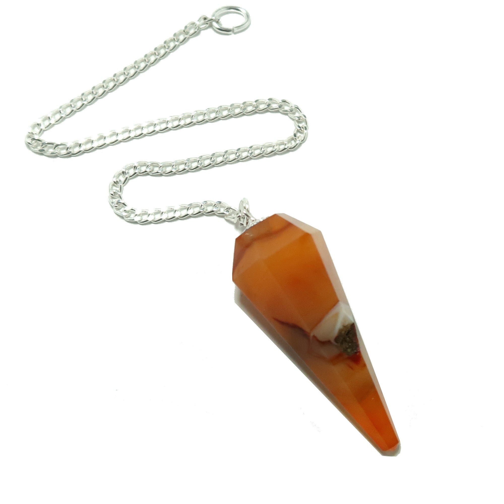 Carnelian Pendulum Relationship Point Dowsing Stone