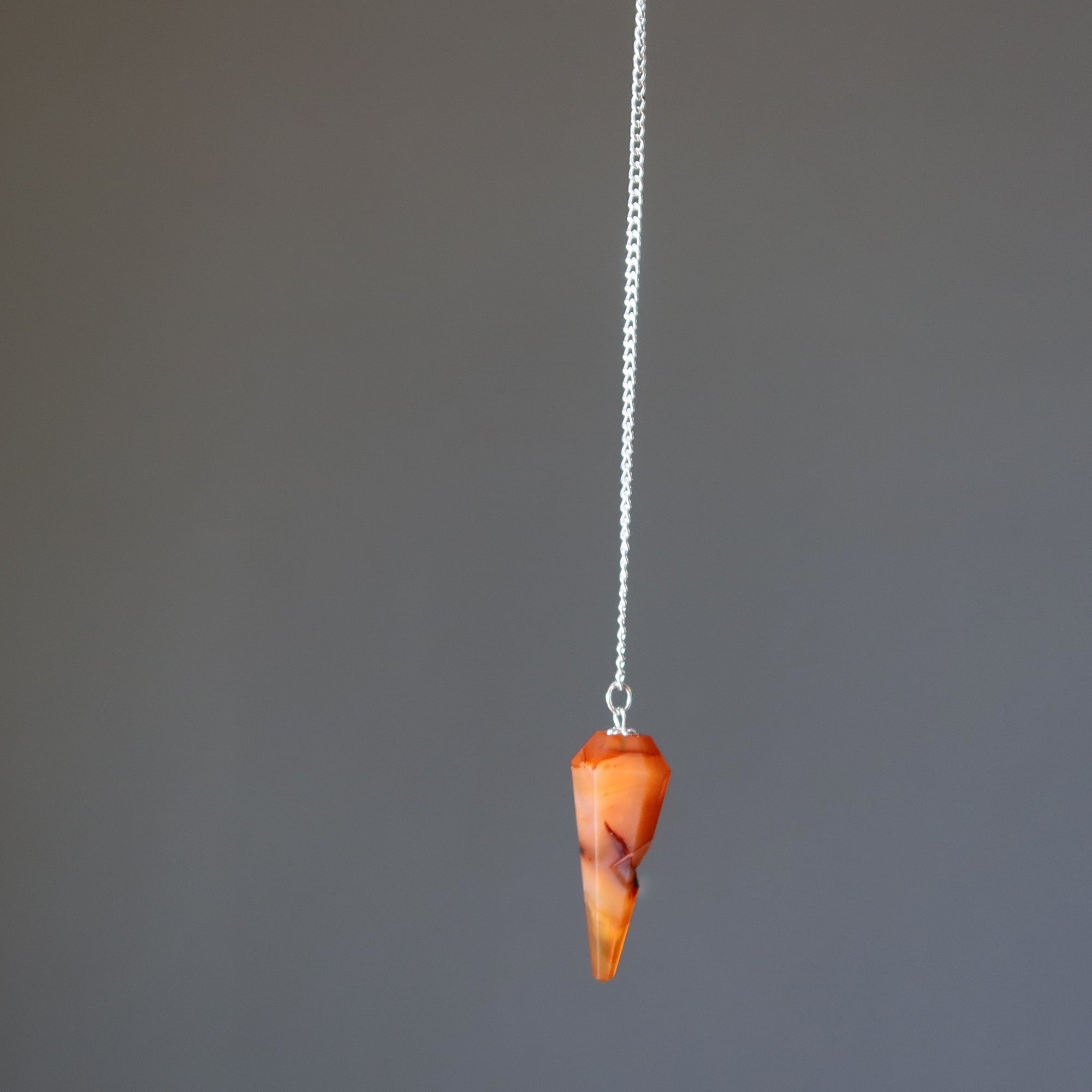 Carnelian Pendulum Relationship Point Dowsing Stone