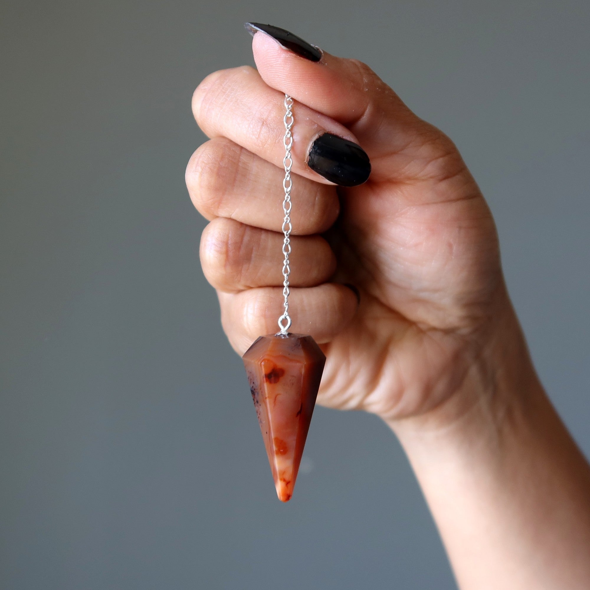 Carnelian Pendulum Relationship Point Dowsing Stone