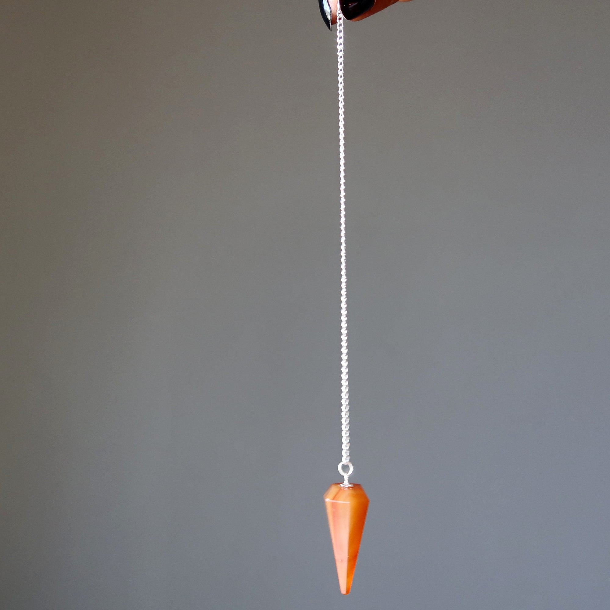 Carnelian Pendulum Relationship Point Dowsing Stone