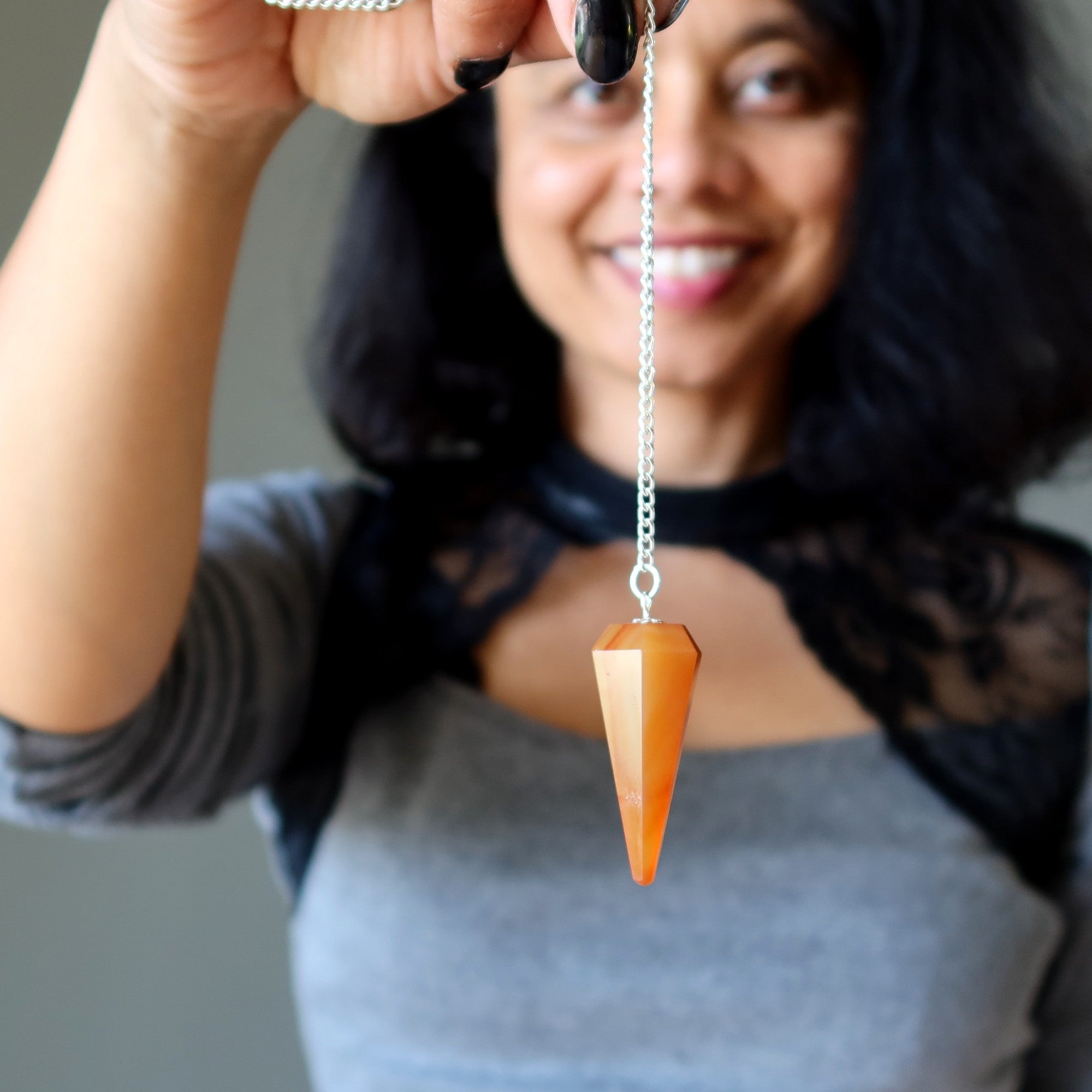 Carnelian Pendulum Relationship Point Dowsing Stone