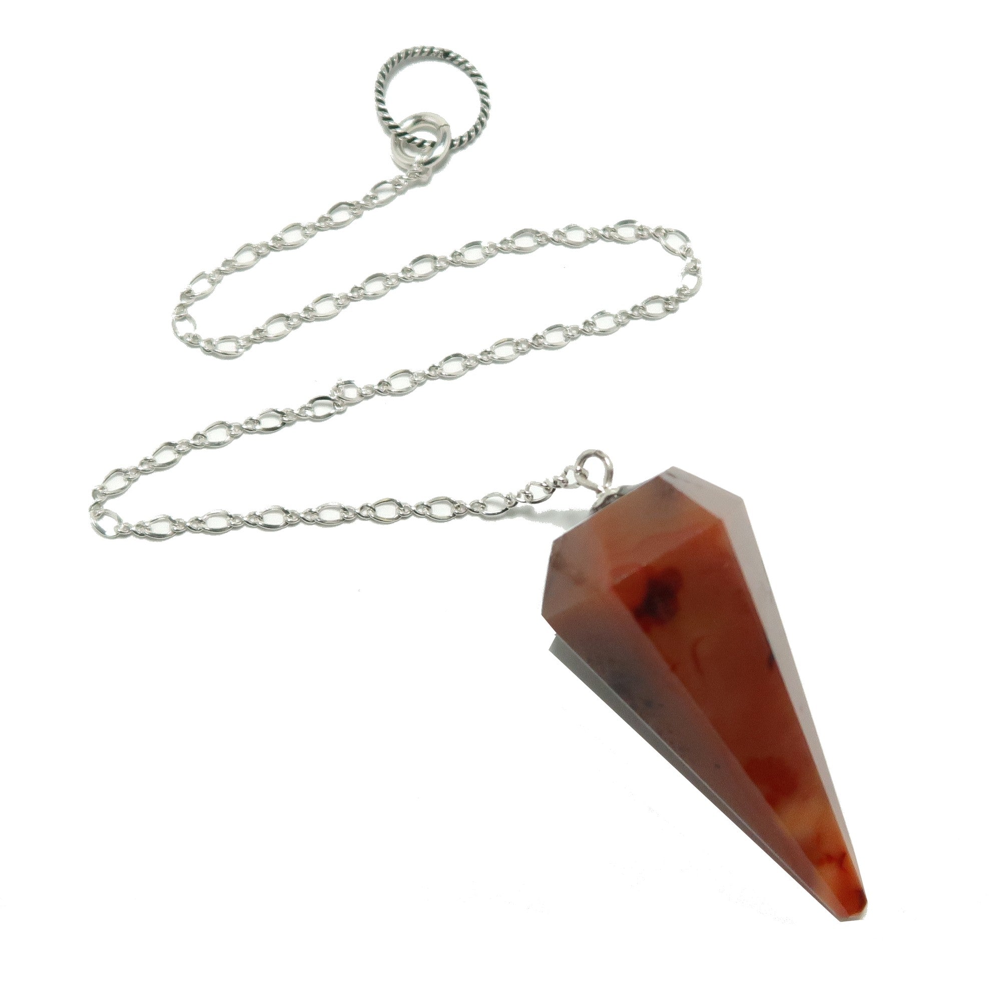 Carnelian Pendulum Relationship Point Dowsing Stone