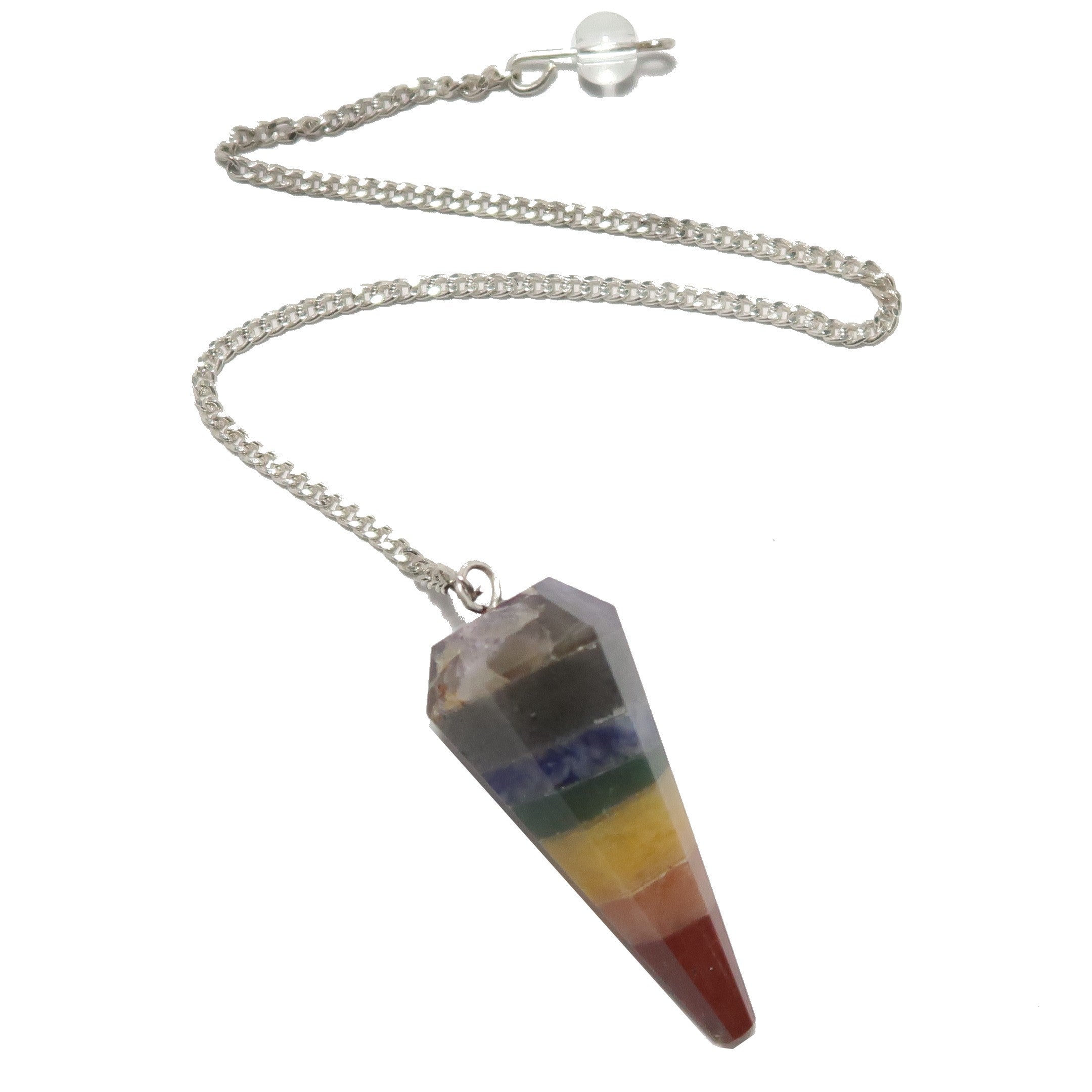 Chakra Pendulum 7 Layer Crystal Total Reiki Healing