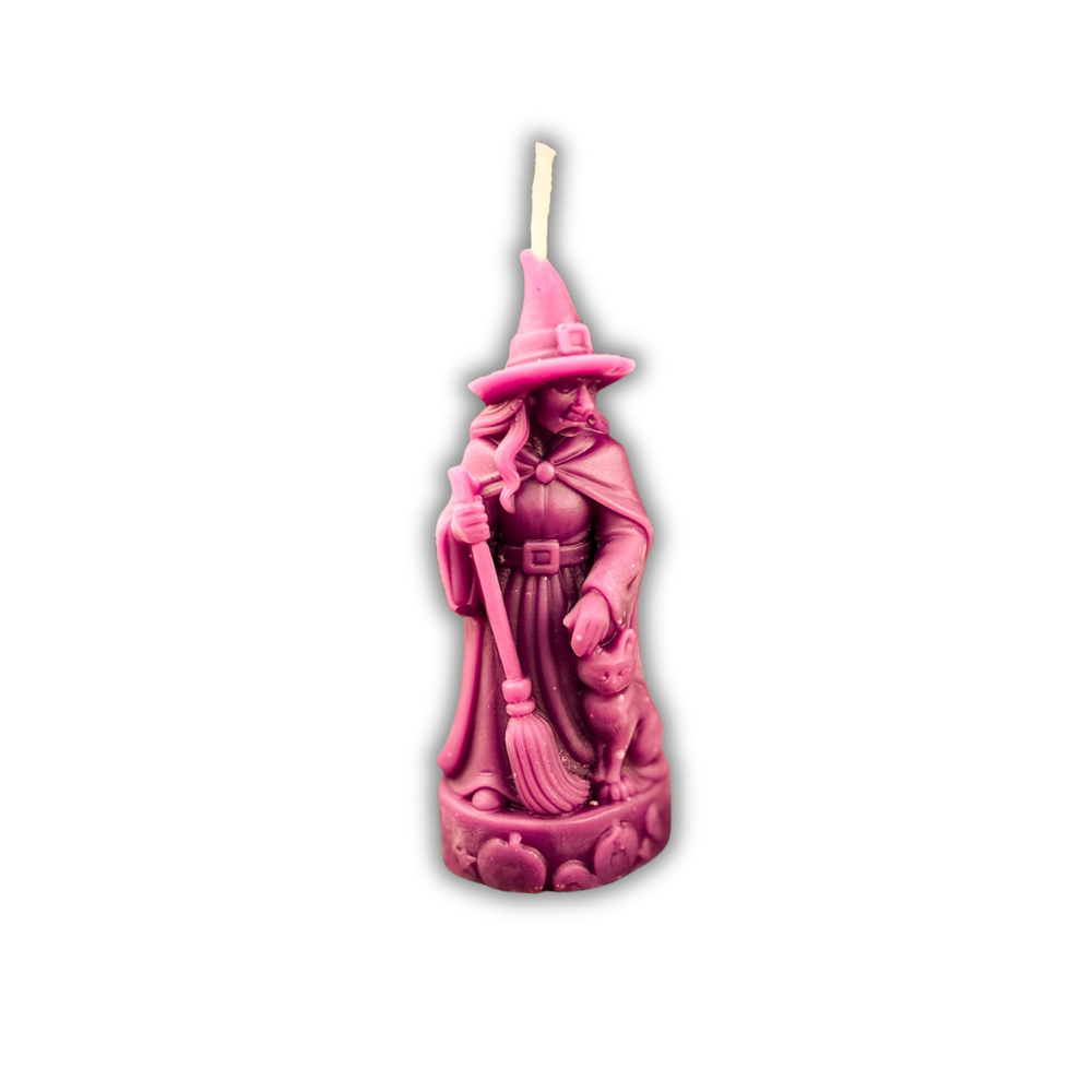 Beeswax Crone Witch Spell Candle - Elder Wisdom & Empowerment Magic