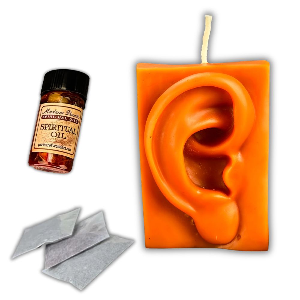 Ex Voto Ear Candle Spell Kit - Listening & Clairaudience Magic