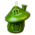 Beeswax Mushroom Fairy Hut Spell Candle
