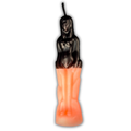 Beeswax Reversing Female Figural Spell Candle - Remove Hexes and Curses