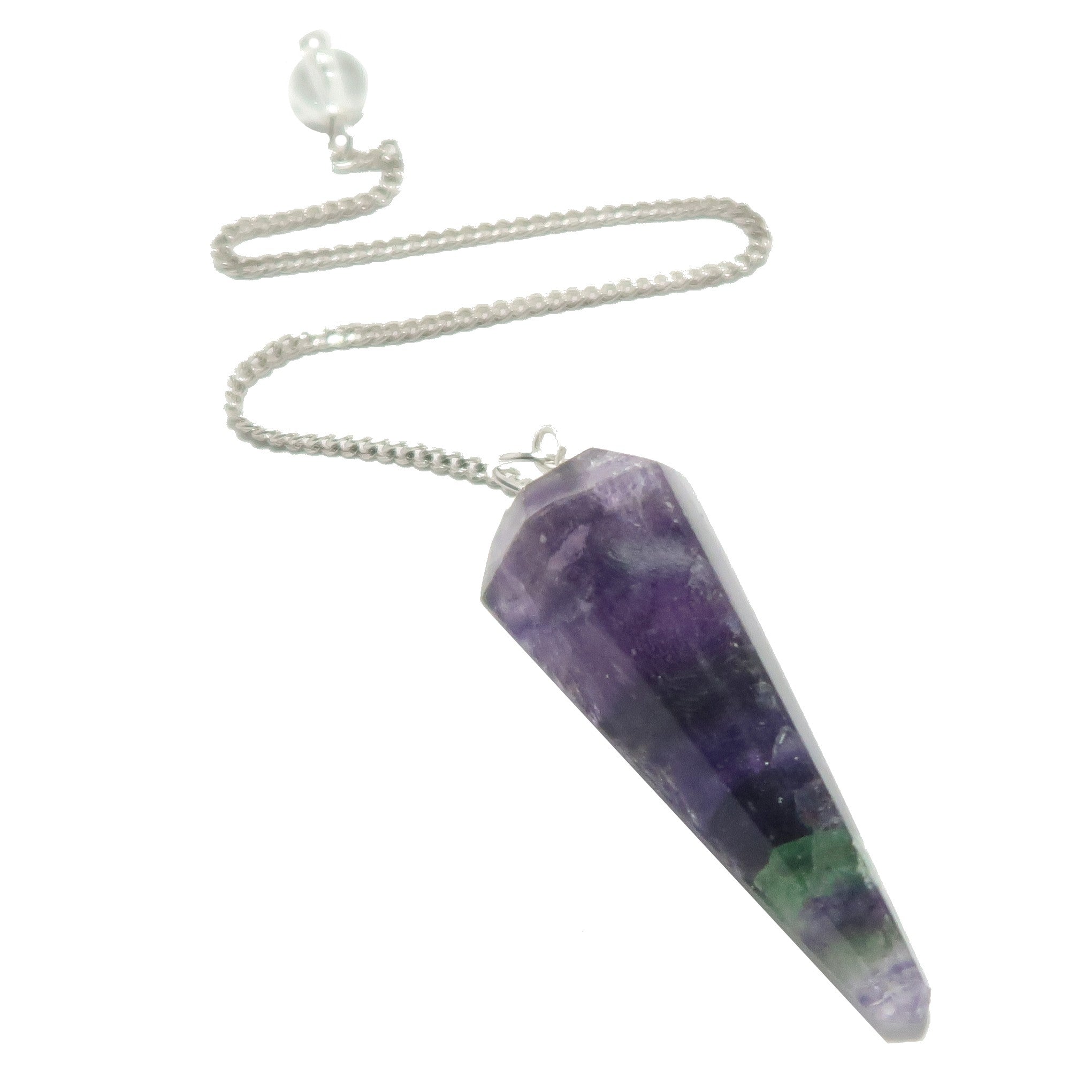 Fluorite Pendulum Purple Green Focus Crystal