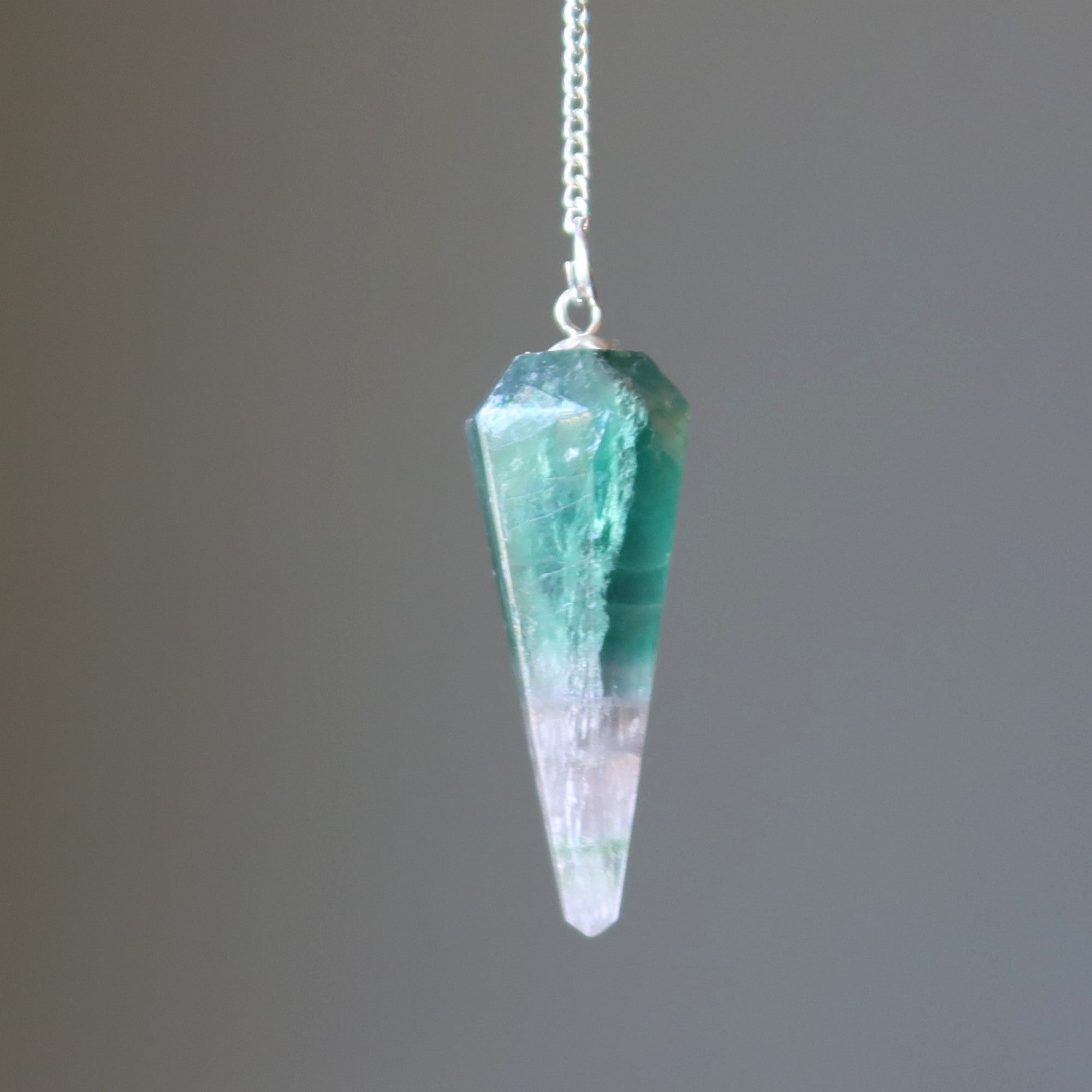 Fluorite Pendulum Purple Green Focus Crystal